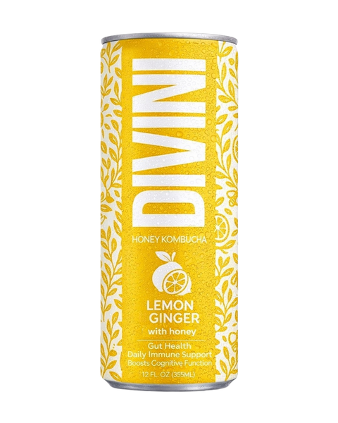Lemon Ginger Honey Kombucha