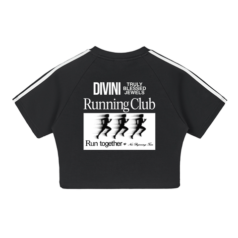 DIVINI x TBJ Collab Running Club Crop Top