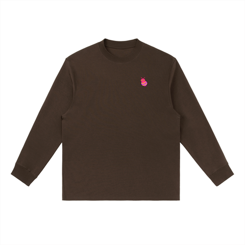 coffee Nothing Worth Having Comes Easily Long Sleeve Crewneck front view