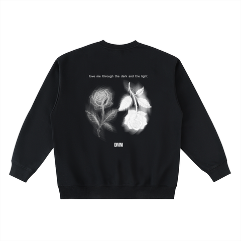 Love | Oversized Crewneck Taped Sweatshirt