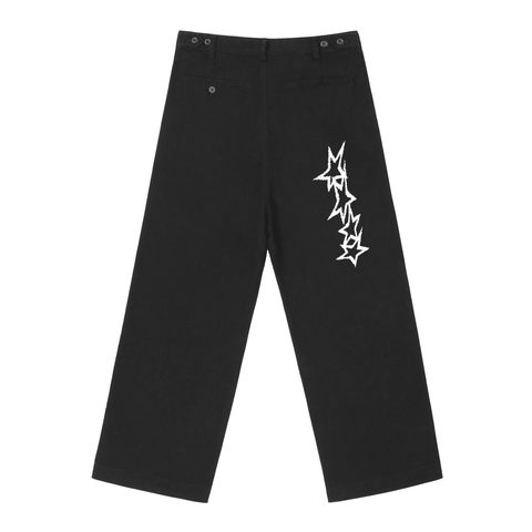 Adjustable Waist Straight-Leg Pants