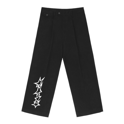 Adjustable Waist Straight-Leg Pants