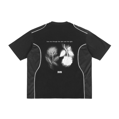 Love | Contrast Piped Panel T-Shirt