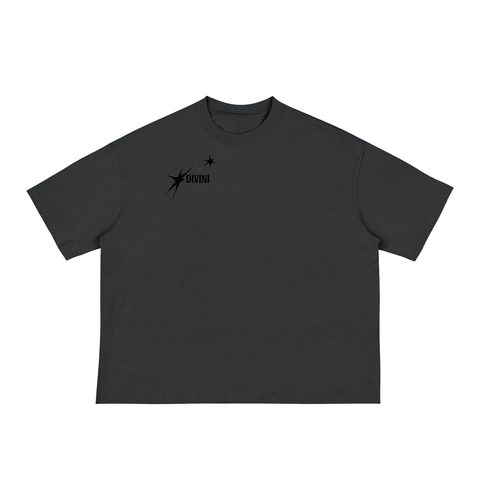Black t-shirt with a small logo